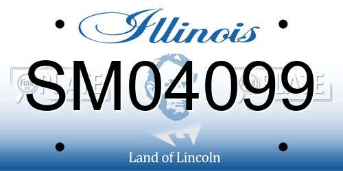 SM04099 Illinois License Plate