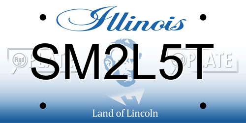 SM2L5T Illinois License Plate