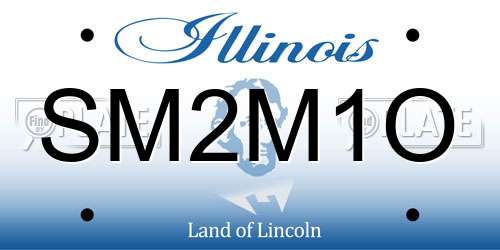 SM2M1O Illinois License Plate