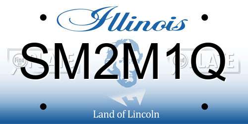 SM2M1Q Illinois License Plate