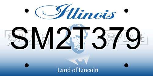 SM2T379 Illinois License Plate