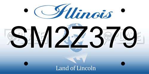 SM2Z379 Illinois License Plate