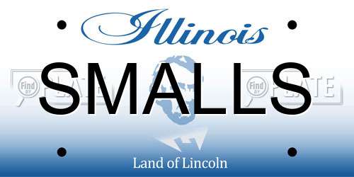 SMALLS Illinois License Plate