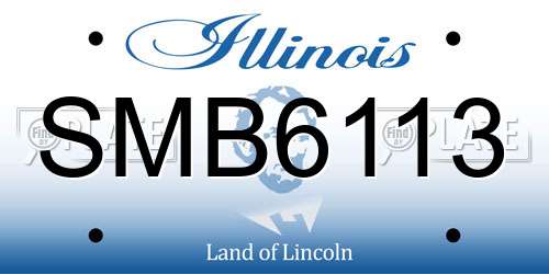 SMB6113 Illinois License Plate