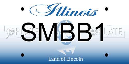 SMBB1 Illinois License Plate