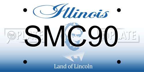 SMC90 Illinois License Plate