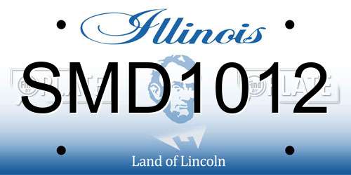 SMD1012 Illinois License Plate