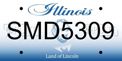 SMD5309 Illinois License Plate