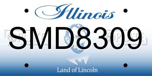 SMD8309 Illinois License Plate
