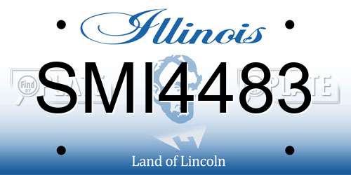 SMI4483 Illinois License Plate