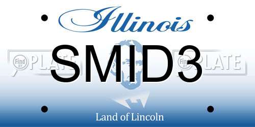 SMID3 Illinois License Plate