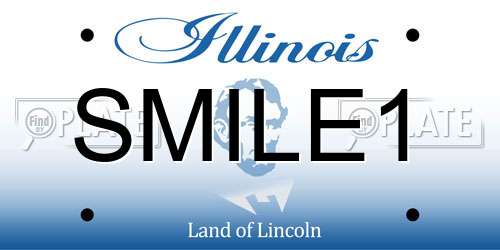 SMILE1 Illinois License Plate