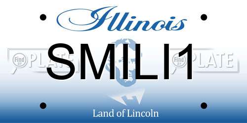 SMILI1 Illinois License Plate