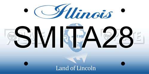 SMITA28 Illinois License Plate
