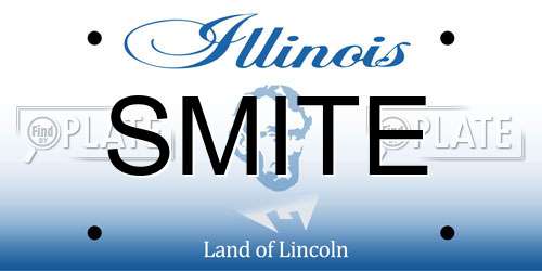 SMITE Illinois License Plate