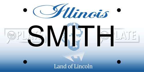 SMITH Illinois License Plate