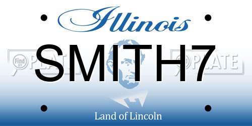 SMITH7 Illinois License Plate