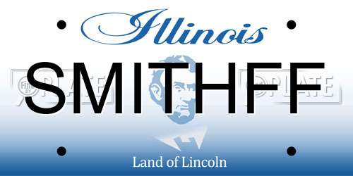 SMITHFF Illinois License Plate