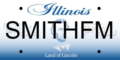 SMITHFM Illinois License Plate