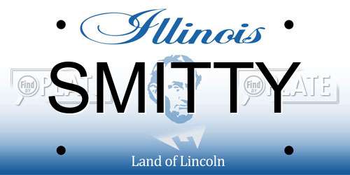 SMITTY Illinois License Plate