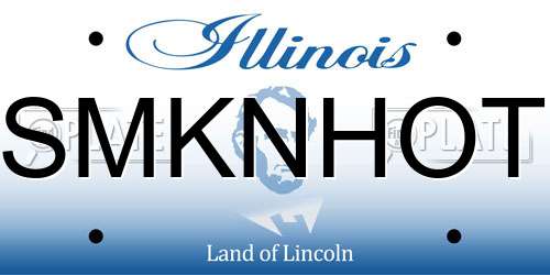 SMKNHOT Illinois License Plate
