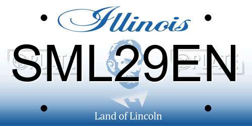 SML29EN Illinois License Plate