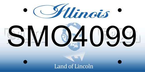 SMO4099 Illinois License Plate