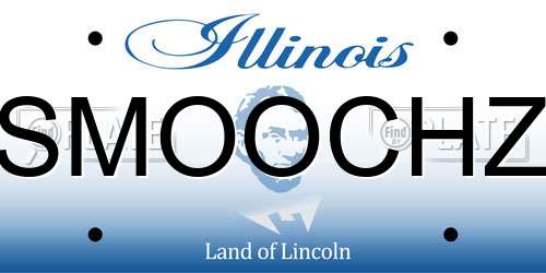 SMOOCHZ Illinois License Plate