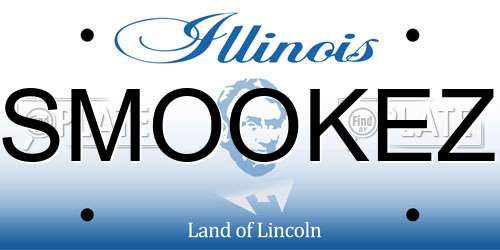 SMOOKEZ Illinois License Plate