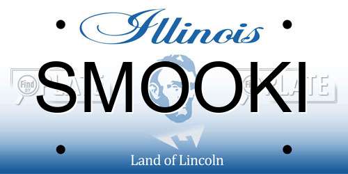 SMOOKI Illinois License Plate