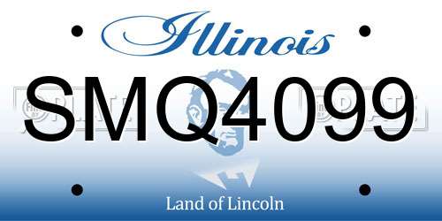 SMQ4099 Illinois License Plate