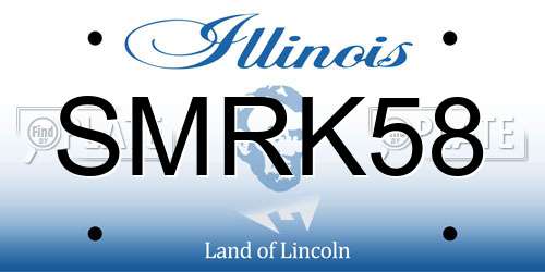 SMRK58 Illinois License Plate