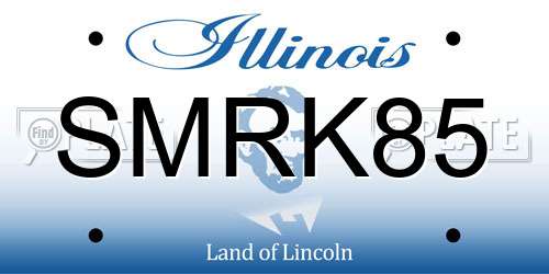 SMRK85 Illinois License Plate