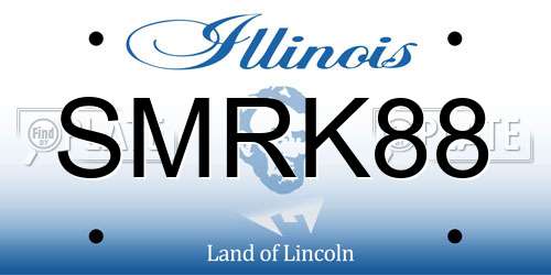 SMRK88 Illinois License Plate