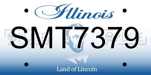 SMT7379 Illinois License Plate