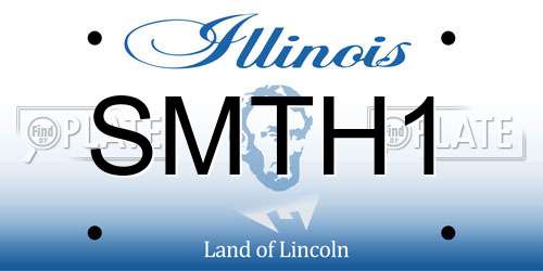 SMTH1 Illinois License Plate