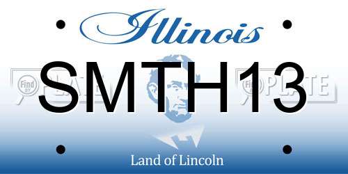 SMTH13 Illinois License Plate