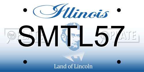 SMTL57 Illinois License Plate