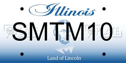 SMTM10 Illinois License Plate