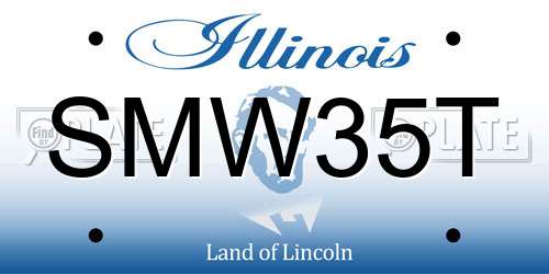 SMW35T Illinois License Plate