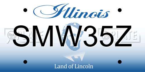 SMW35Z Illinois License Plate