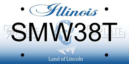 SMW38T Illinois License Plate
