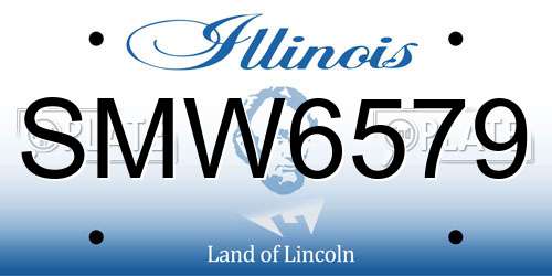 SMW6579 Illinois License Plate