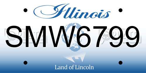 SMW6799 Illinois License Plate
