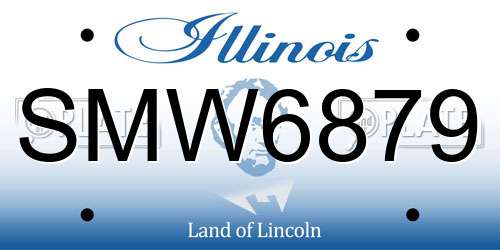 SMW6879 Illinois License Plate