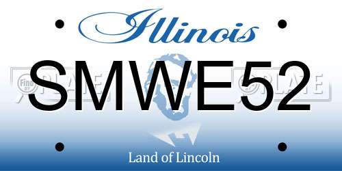 SMWE52 Illinois License Plate
