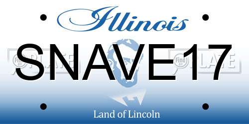 SNAVE17 Illinois License Plate