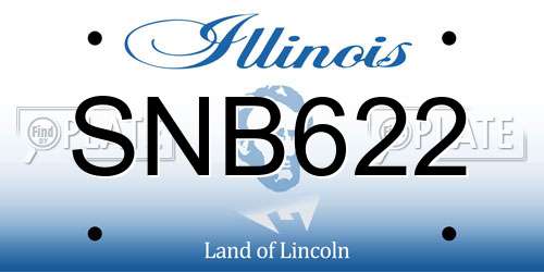 SNB622 Illinois License Plate