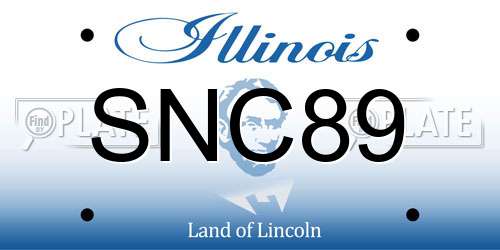 SNC89 Illinois License Plate