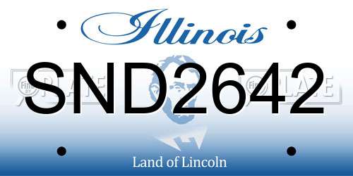 SND2642 Illinois License Plate